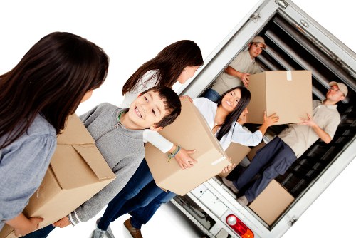 Professional office relocation services in Leyton loading business equipment