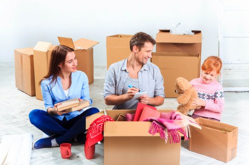 Removal team handling flat removals in Leyton