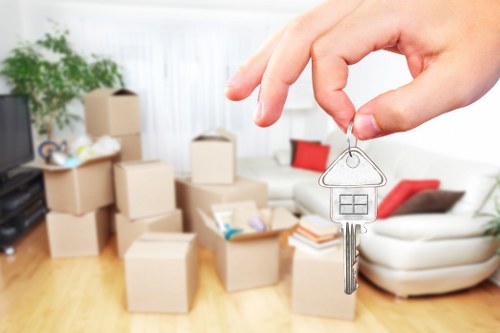 Local packing team helping with a commercial move in Leyton