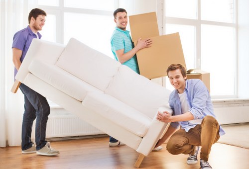 Packing and furniture preparation for removals in an East London property
