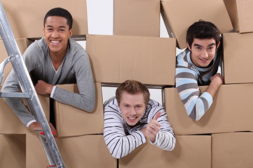 Experienced movers handling furniture removal in Leyton