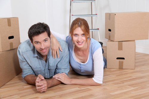 Local man with van helping with an East London move