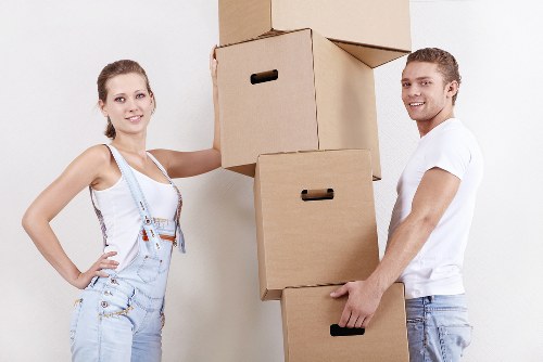 Efficient man and van service completing a Leyton delivery